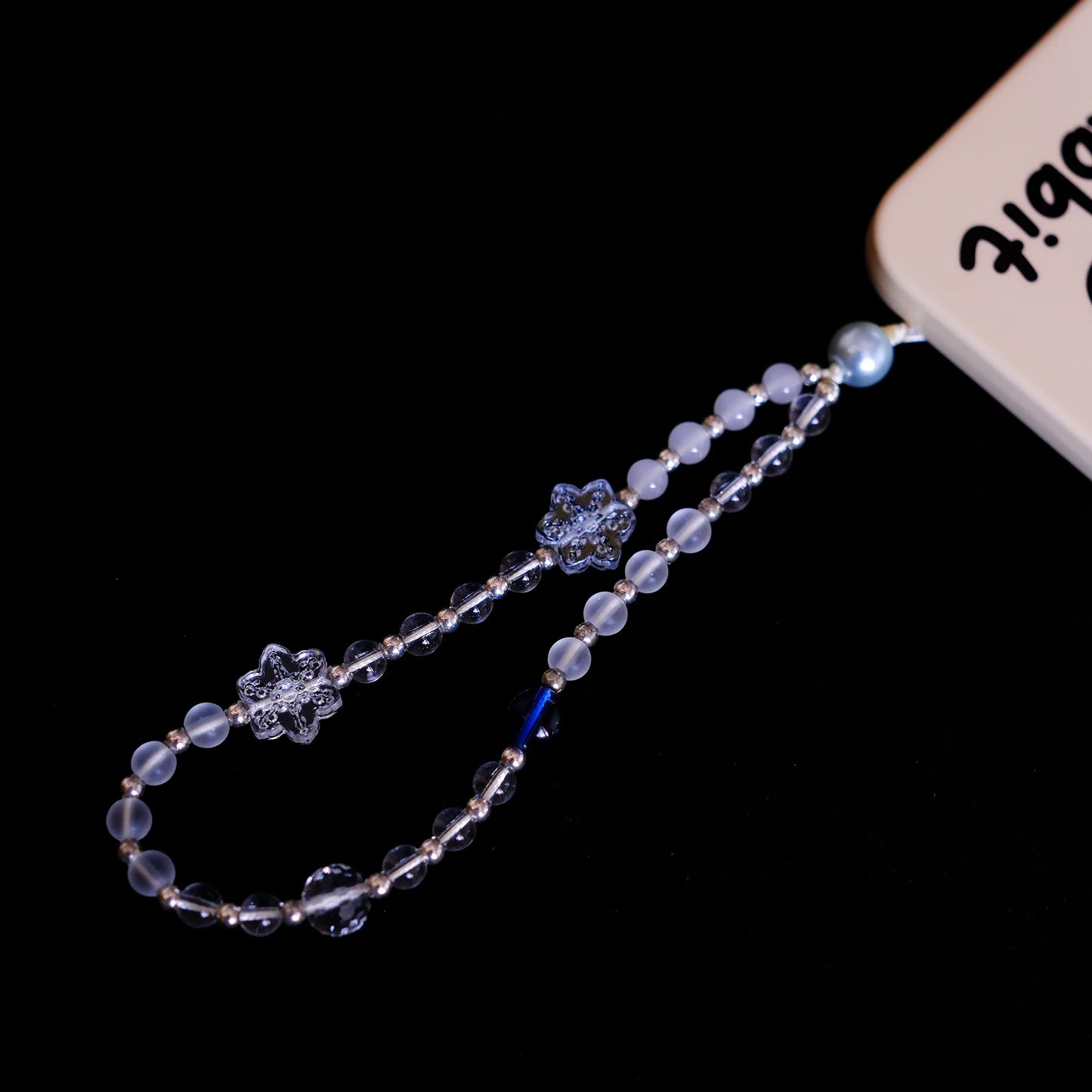 Frosted Glass beaded original handmade phone charms and straps with socialite and fairy style