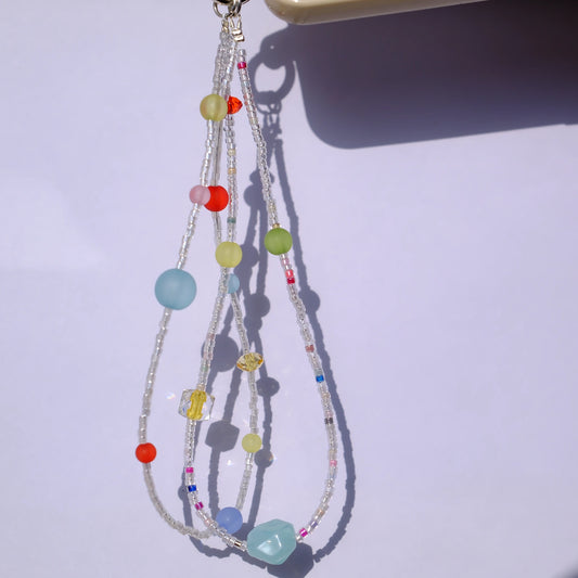 Dual-Strand Summer Breeze original handmade phone charms and straps with candy and fairy style