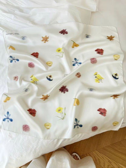 Floral Print Square Scarf/headscarf