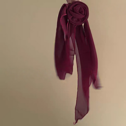 Rosette Tie-Neck Scarf/neckerchief