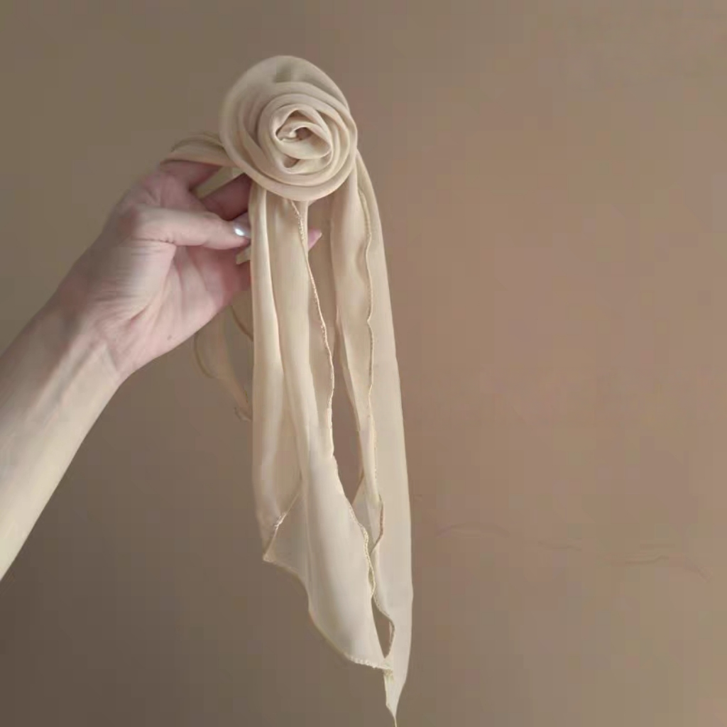 Rosette Tie-Neck Scarf/neckerchief