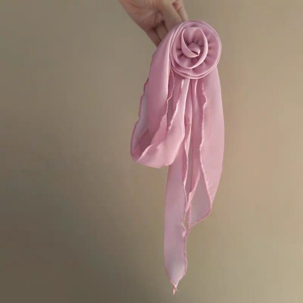 Rosette Tie-Neck Scarf/neckerchief