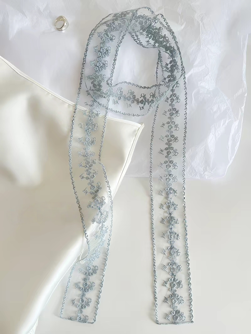 Lace Embroidery Scarf Choker