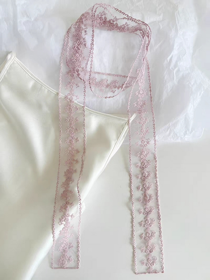 Lace Embroidery Scarf Choker